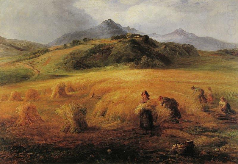 John MacWhirter Harvesting in Arran china oil painting image